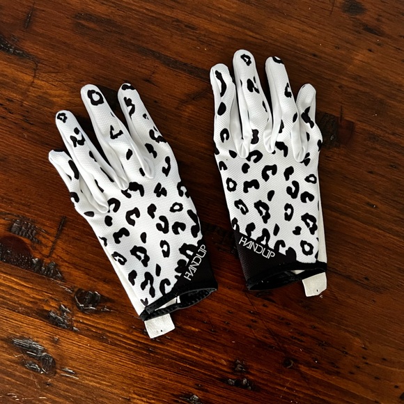 HandUp cycle gloves white leopard savage - Picture 4 of 5